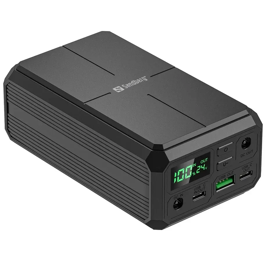 Sandberg Laptop Powerbank på 27 000 mAh med flere USB-C-porter