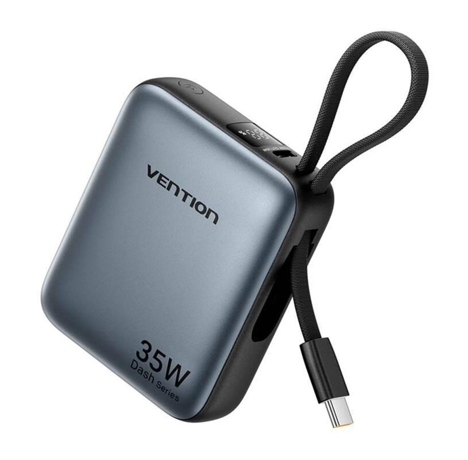 Grå Vention FHEH0 powerbank på 10 000 mAh