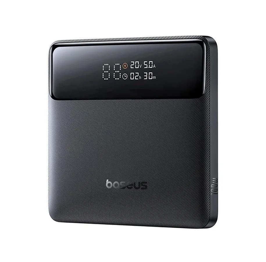 Svart Baseus Blade H1 powerbank med digital skjerm