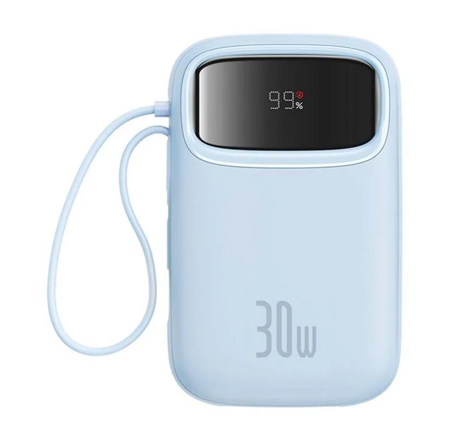Blå Baseus QPow 2 powerbank med USB-C