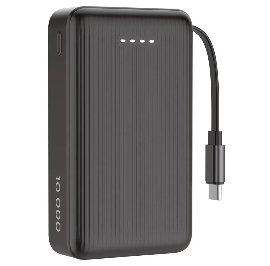 Deltaco PB-CC102 med uttrekkbar USB-C-kabel