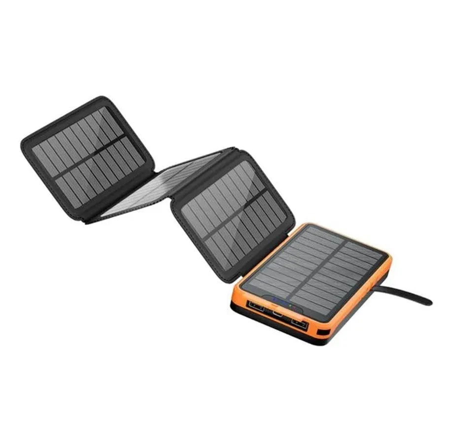 Lippa 20 000 mAh powerbank med utfellbart 7-watts solcellepanel