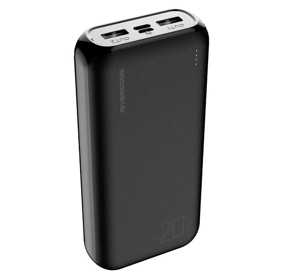 Svart Riversong Vision S20E Pro powerbank