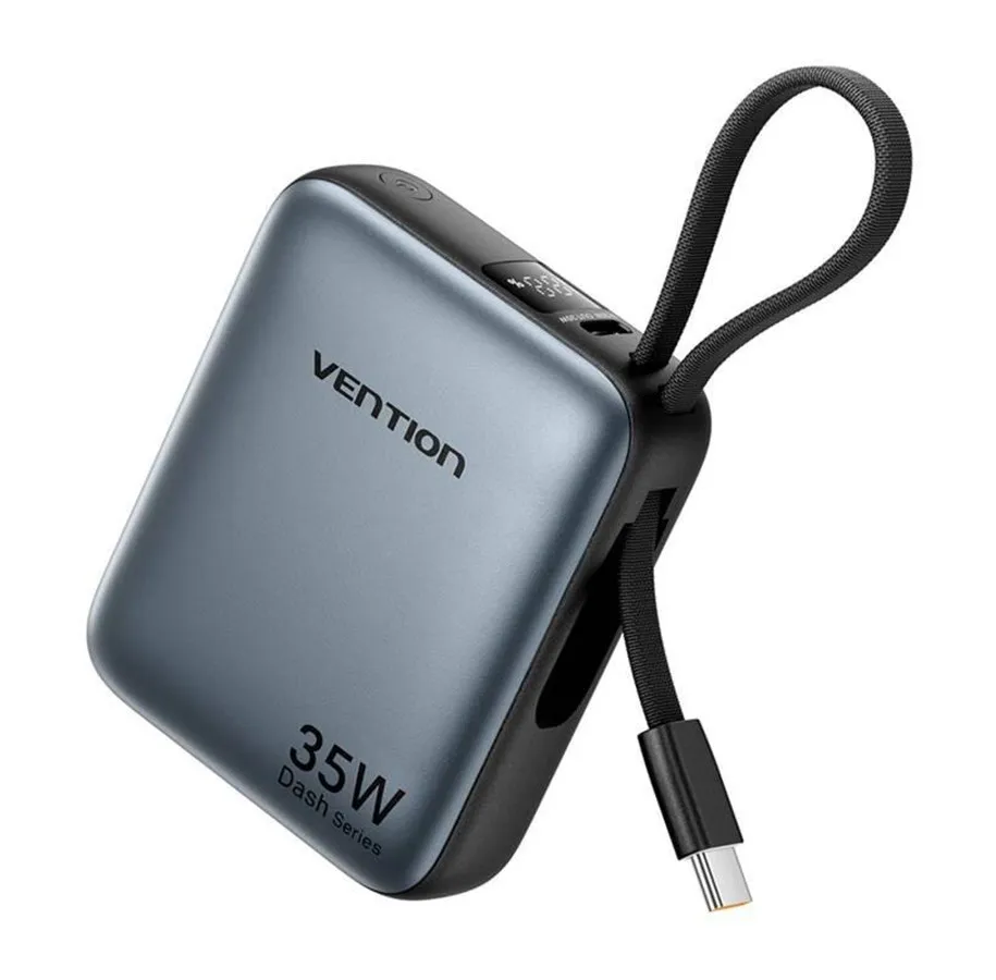 Grå Vention FHEH0 powerbank på 10 000 mAh